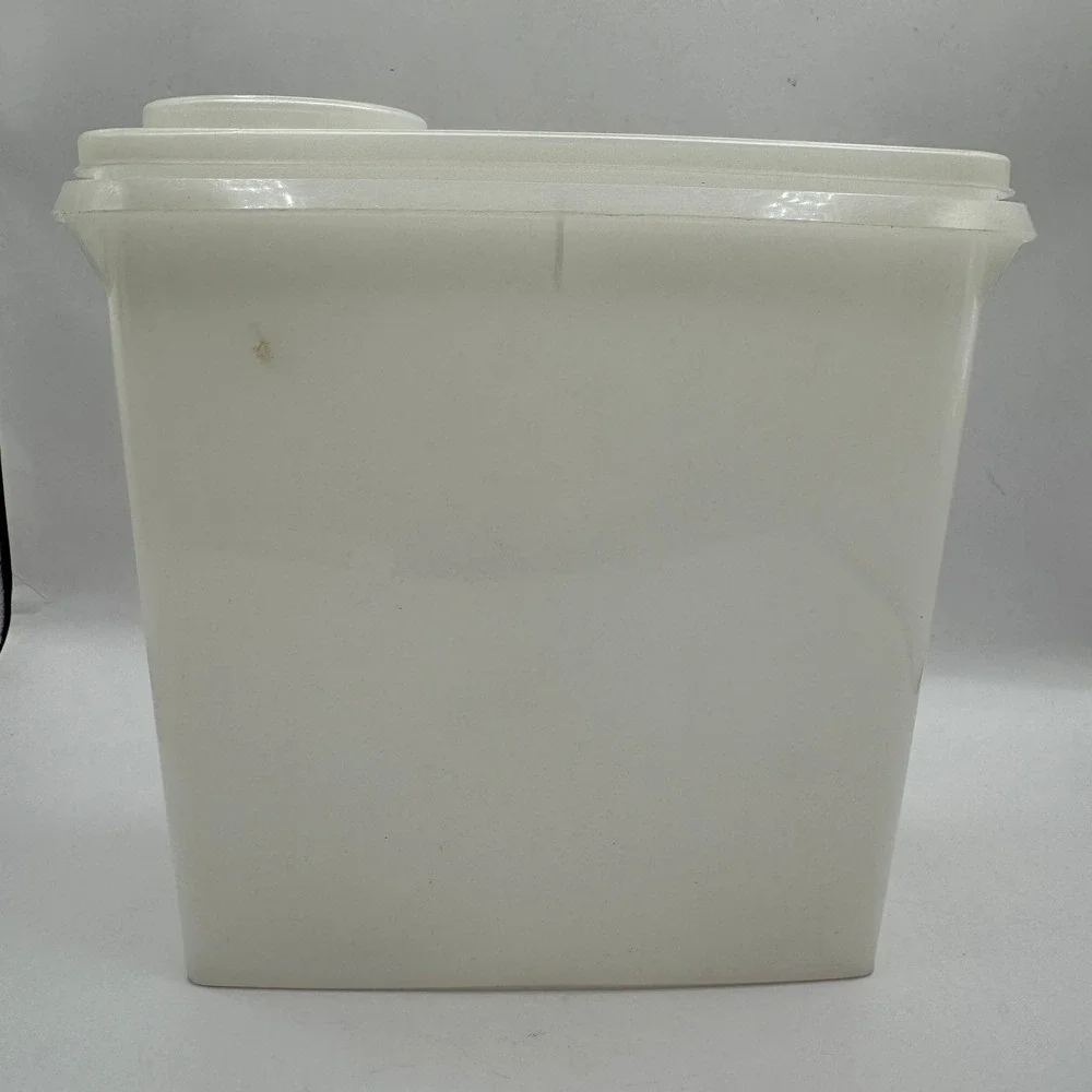 Tupperware Modular Mates Storage Containers Set‎ 2 Sheer White Pour Spout Lids